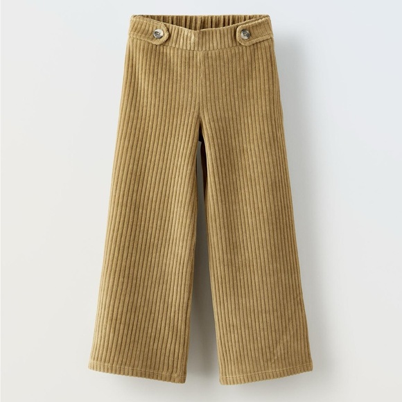 Zara Other - Zara Brown soft Corduroy Wide-Leg Pants Girl 6